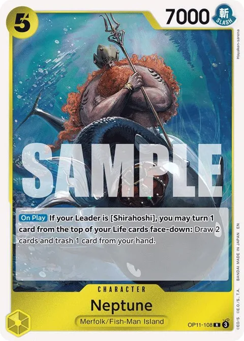 Neptune OP11-108 One Piece card from A Fist of Divine Speed