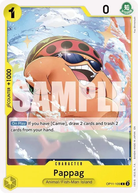 Pappag OP11-109 One Piece card from A Fist of Divine Speed