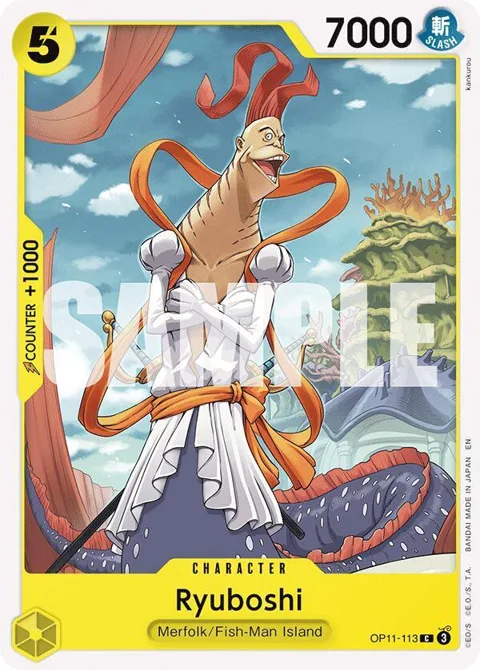 Ryuboshi OP11-113 One Piece card from A Fist of Divine Speed