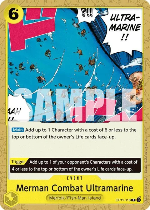 Merman Combat Ultramarine OP11-116 One Piece card from A Fist of Divine Speed