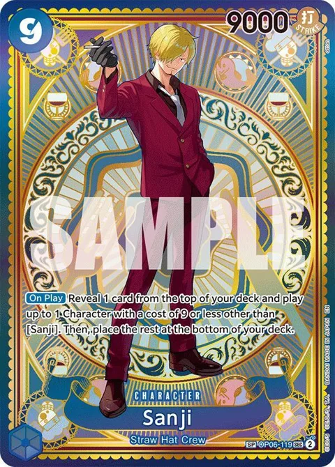 Sanji SP OP06-119 One Piece card from A Fist of Divine Speed