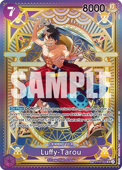 Luffy-Tarou SP ST18-005 One Piece card from A Fist of Divine Speed