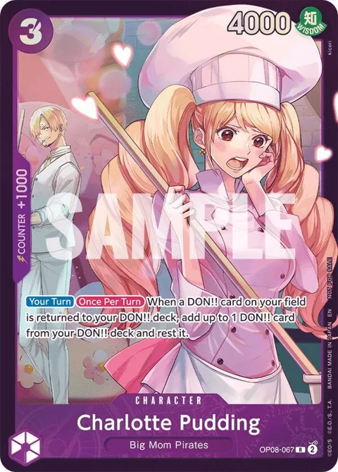 Charlotte Pudding Store Treasure Cup 2025 OP08-067 One Piece card from One Piece Promotion Cards