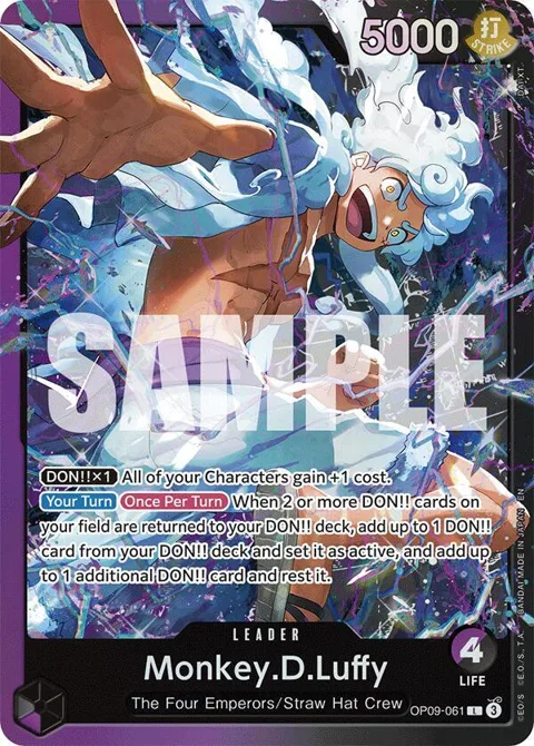 Monkey.D.Luffy OP09-061 ST26 One Piece card from Starter Deck 26: PURPLE/BLACK Monkey.D.Luffy