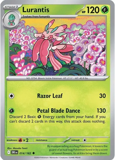 Lurantis #014/182 Pokémon card from Destined Rivals