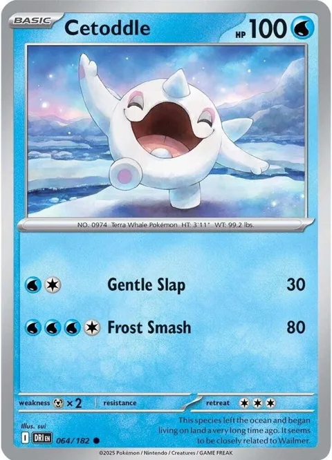 Cetoddle #064/182 Pokémon card from Destined Rivals