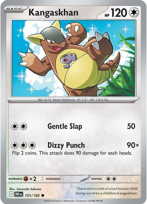 Kangaskhan #151/182 Reverse Holofoil Pokémon card from Destined Rivals