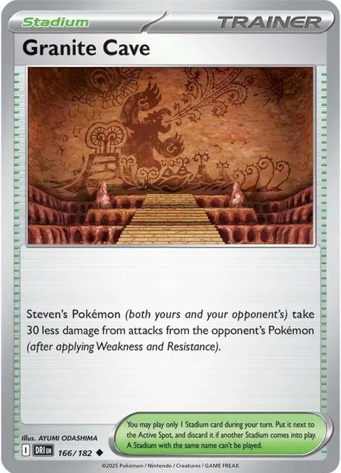 Granite Cave #166/182 Pokémon card from Destined Rivals