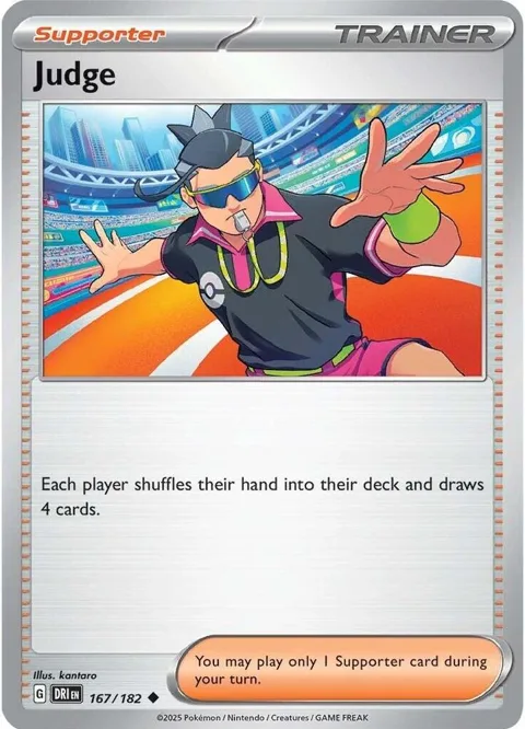 Judge #167/182 Reverse Holofoil Pokémon card from Destined Rivals