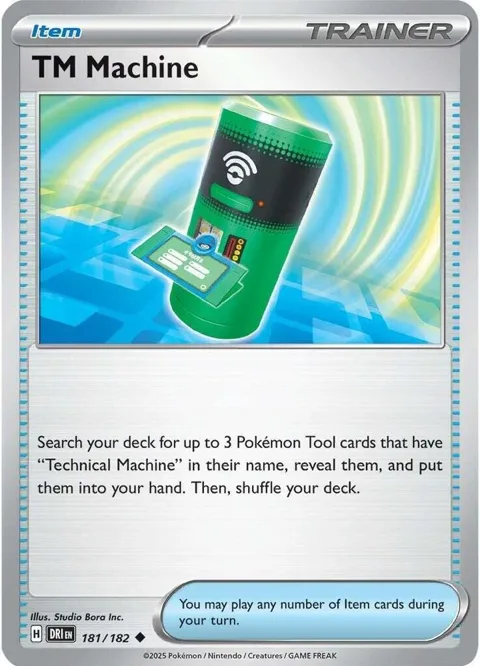 TM Machine #181/182 Pokémon card from Destined Rivals