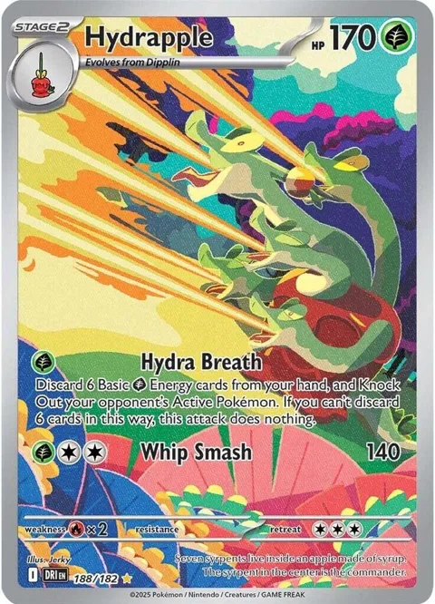 Hydrapple #188/182 Holofoil Pokémon card from Destined Rivals