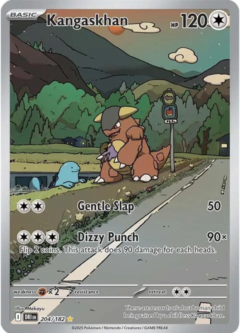Kangaskhan #204/182 Holofoil Pokémon card from Destined Rivals