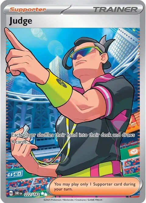 Judge #222/182 Holofoil Pokémon card from Destined Rivals