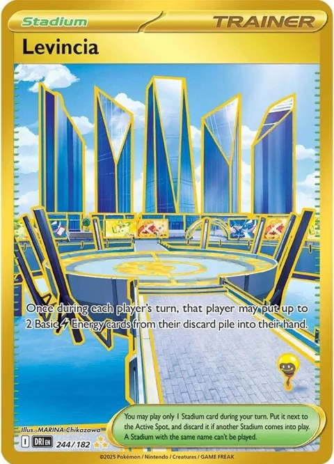 Levincia #244/182 Holofoil Pokémon card from Destined Rivals