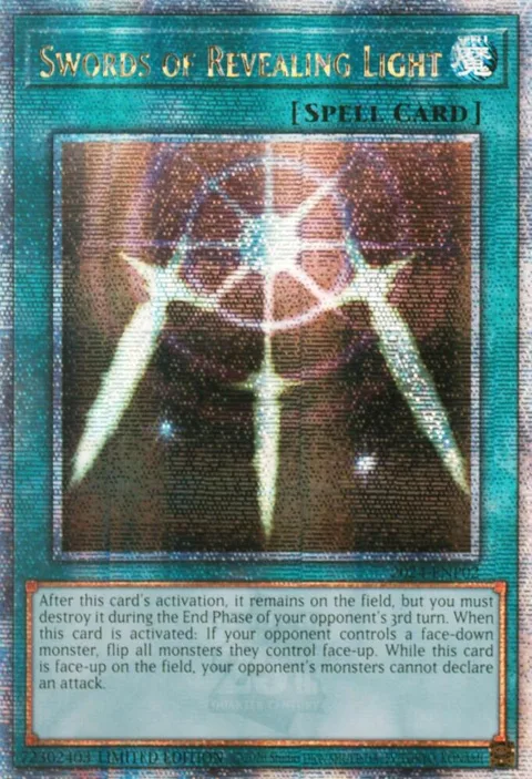 Swords of Revealing Light 2024-ENP02 Yu-Gi-Oh card from World Championship Series