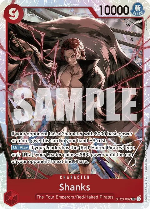Shanks ST23-002 One Piece card from Starter Deck 23: RED Shanks