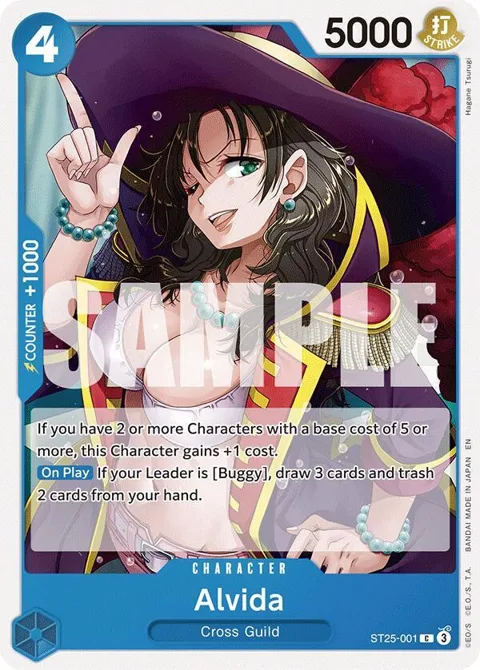 Alvida ST25-001 One Piece card from Starter Deck 25: BLUE Buggy