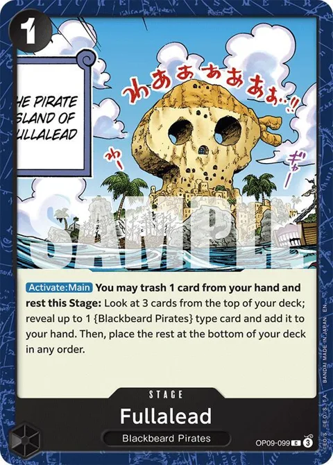 Fullalead Reprint OP09-099 One Piece card from Starter Deck 27: BLACK Marshall.D.Teach