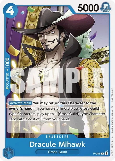 Dracule Mihawk OP11 Release Event P-081 One Piece card from One Piece Promotion Cards