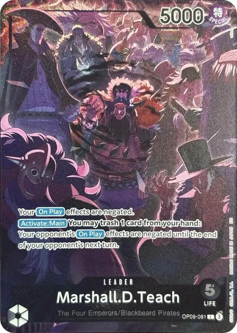 Marshall.D.Teach English Version 2nd Anniversary Set OP09-081 One Piece card from One Piece Promotion Cards