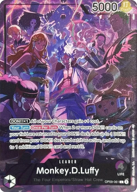 Monkey.D.Luffy English Version 2nd Anniversary Set OP09-061 One Piece card from One Piece Promotion Cards