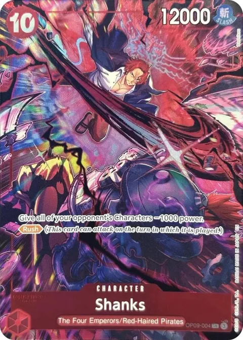 Shanks English Version 2nd Anniversary Set OP09-004 One Piece card from One Piece Promotion Cards