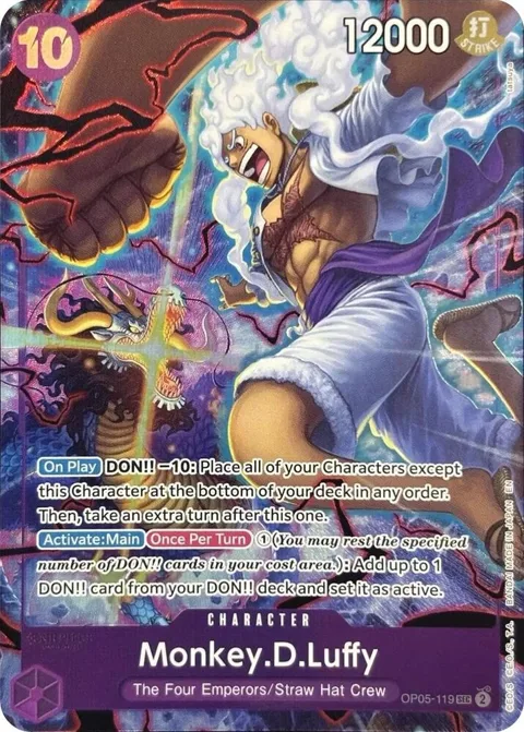 Monkey.D.Luffy English Version 2nd Anniversary Set OP05-119 One Piece card from One Piece Promotion Cards