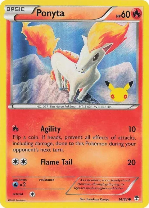 Ponyta UK Exclusive Promo #014/083 Holofoil Pokémon card from Miscellaneous Cards & Products