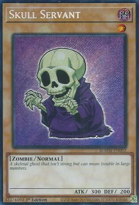 Skull Servant BLMM-EN002 Yu-Gi-Oh card from Battles of Legend: Monster Mayhem