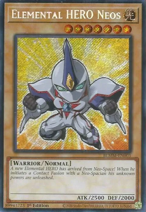 Elemental HERO Neos BLMM-EN003 Yu-Gi-Oh card from Battles of Legend: Monster Mayhem
