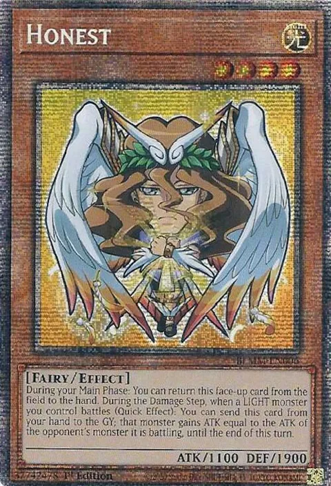 Honest Starlight Rare BLMM-EN006 Yu-Gi-Oh card from Battles of Legend: Monster Mayhem