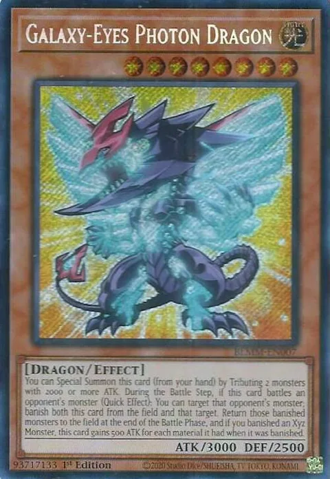 Galaxy-Eyes Photon Dragon BLMM-EN007 Yu-Gi-Oh card from Battles of Legend: Monster Mayhem
