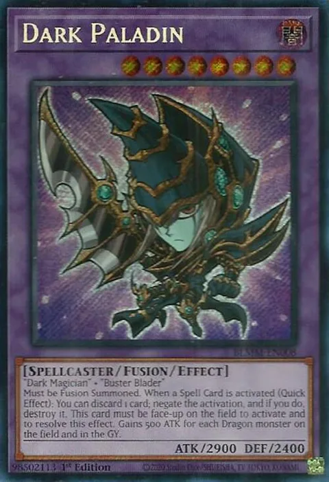 Dark Paladin BLMM-EN008 Yu-Gi-Oh card from Battles of Legend: Monster Mayhem