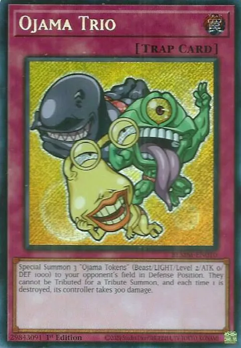 Ojama Trio BLMM-EN010 Yu-Gi-Oh card from Battles of Legend: Monster Mayhem