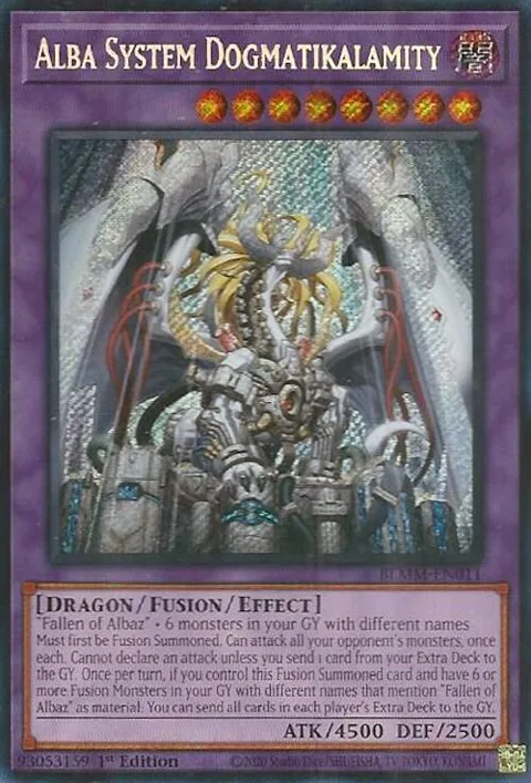 Alba System Dogmatikalamity BLMM-EN011 Yu-Gi-Oh card from Battles of Legend: Monster Mayhem