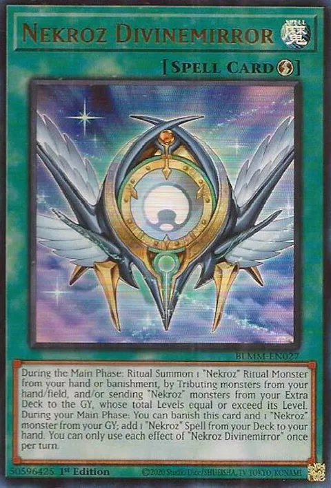 Nekroz Divinemirror BLMM-EN027 Yu-Gi-Oh card from Battles of Legend: Monster Mayhem