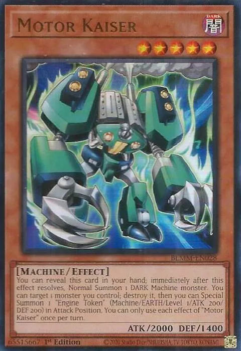 Motor Kaiser BLMM-EN028 Yu-Gi-Oh card from Battles of Legend: Monster Mayhem