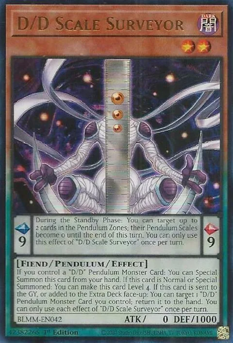 D/D Scale Surveyor BLMM-EN042 Yu-Gi-Oh card from Battles of Legend: Monster Mayhem