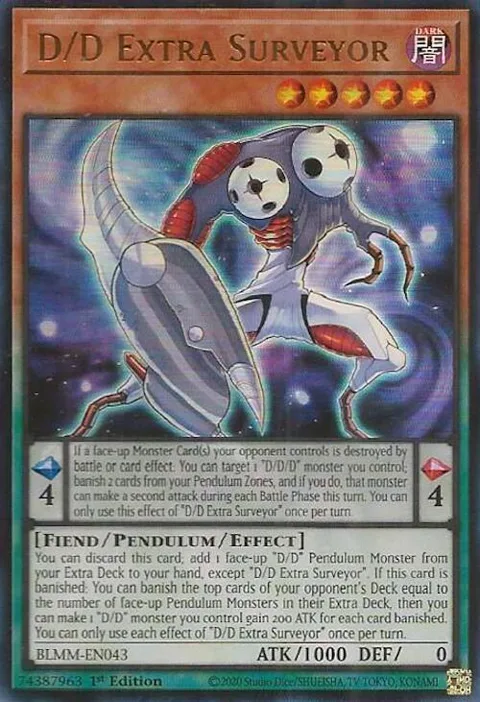 D/D Extra Surveyor BLMM-EN043 Yu-Gi-Oh card from Battles of Legend: Monster Mayhem