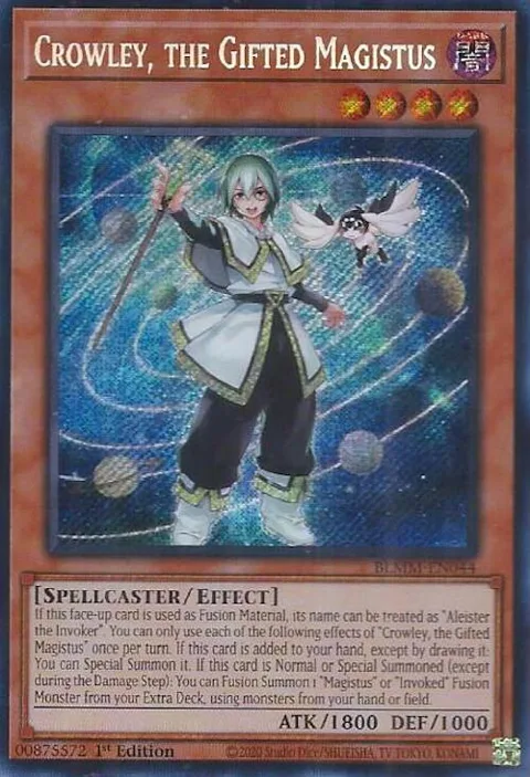 Crowley, the Gifted Magistus BLMM-EN044 Yu-Gi-Oh card from Battles of Legend: Monster Mayhem