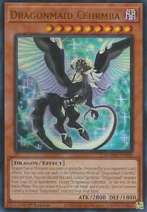 Dragonmaid Cehrmba BLMM-EN048 Yu-Gi-Oh card from Battles of Legend: Monster Mayhem
