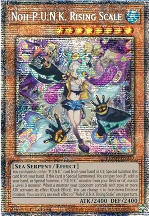 Noh-P.U.N.K. Rising Scale Starlight Rare BLMM-EN050 Yu-Gi-Oh card from Battles of Legend: Monster Mayhem