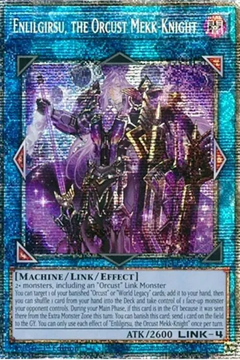 Enlilgirsu, the Orcust Mekk-Knight Starlight Rare BLMM-EN053 Yu-Gi-Oh card from Battles of Legend: Monster Mayhem