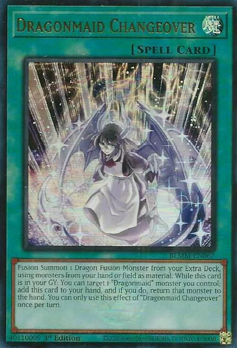 Dragonmaid Changeover BLMM-EN067 Yu-Gi-Oh card from Battles of Legend: Monster Mayhem