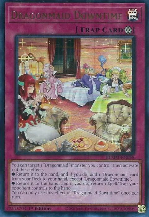 Dragonmaid Downtime BLMM-EN068 Yu-Gi-Oh card from Battles of Legend: Monster Mayhem