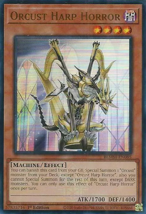 Orcust Harp Horror BLMM-EN085 Yu-Gi-Oh card from Battles of Legend: Monster Mayhem
