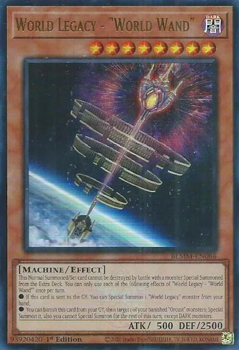 World Legacy - "World Wand" BLMM-EN086 Yu-Gi-Oh card from Battles of Legend: Monster Mayhem