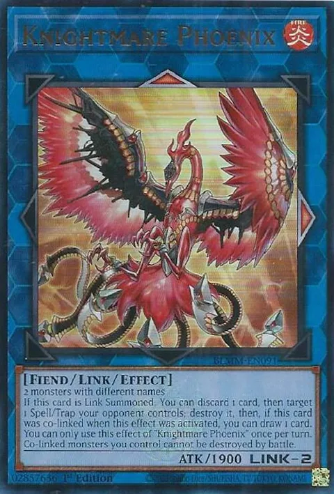 Knightmare Phoenix BLMM-EN091 Yu-Gi-Oh card from Battles of Legend: Monster Mayhem