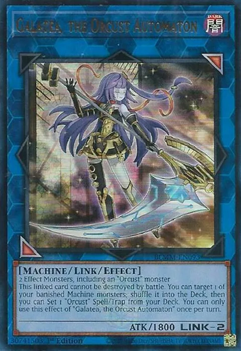 Galatea, the Orcust Automaton BLMM-EN093 Yu-Gi-Oh card from Battles of Legend: Monster Mayhem