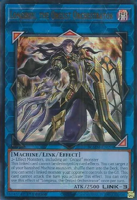 Longirsu, the Orcust Orchestrator BLMM-EN094 Yu-Gi-Oh card from Battles of Legend: Monster Mayhem